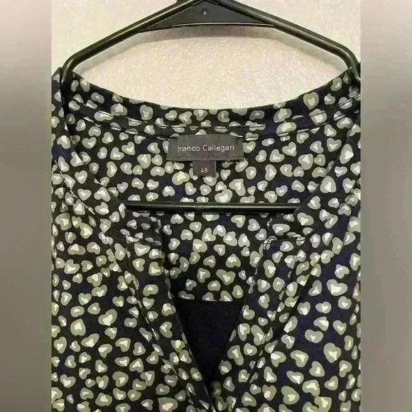 Franco Callegari Women’s Dark Navy Blouse Size XL - Picture 3 of 6